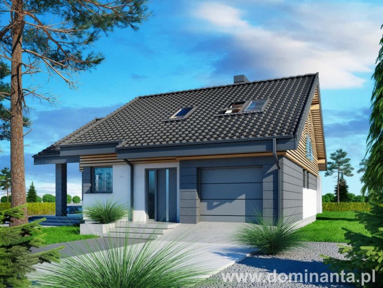 budowa domu Nel II N+ (Odbicie lustrzane) - New-House