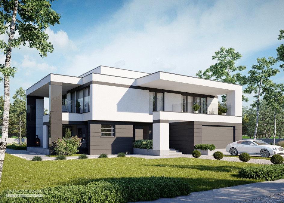 Budowa domu LK&1422 (odbicie lustrzane) z New-House