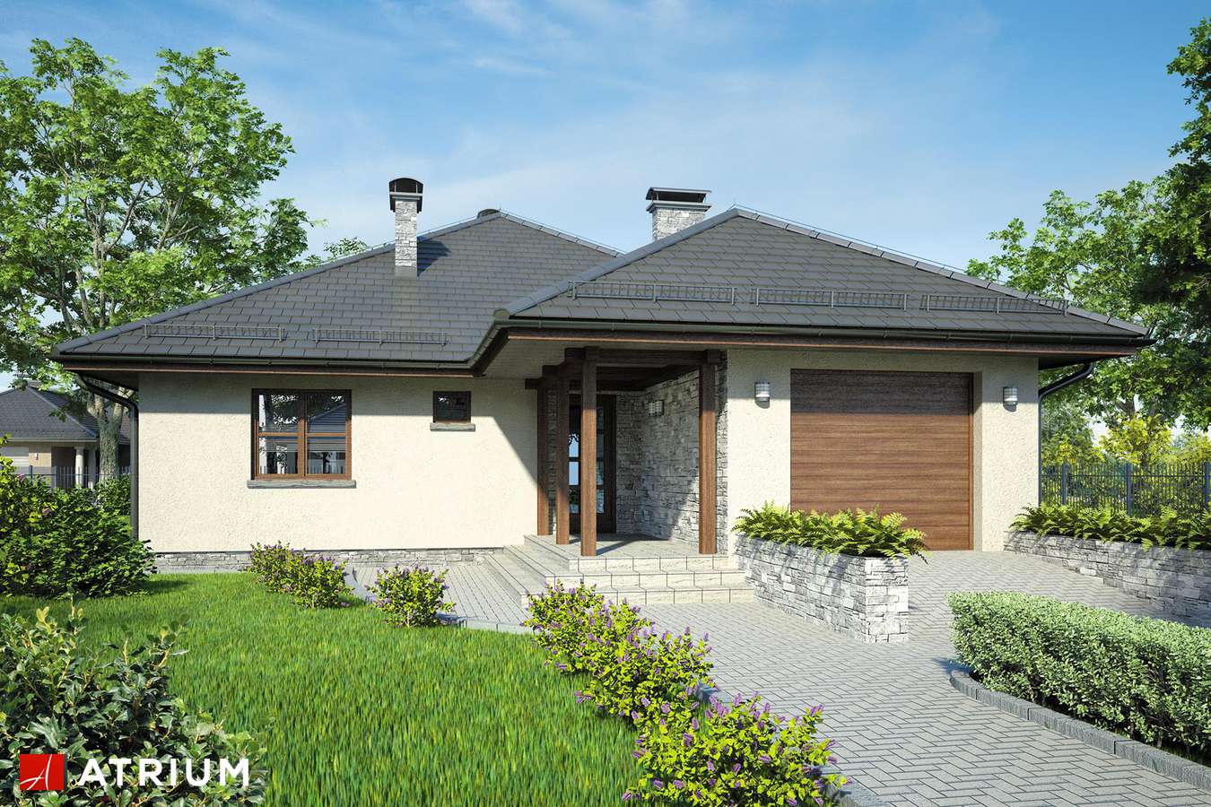 budowa domu Faktor Plus (odbicie lustrzane) - New-House