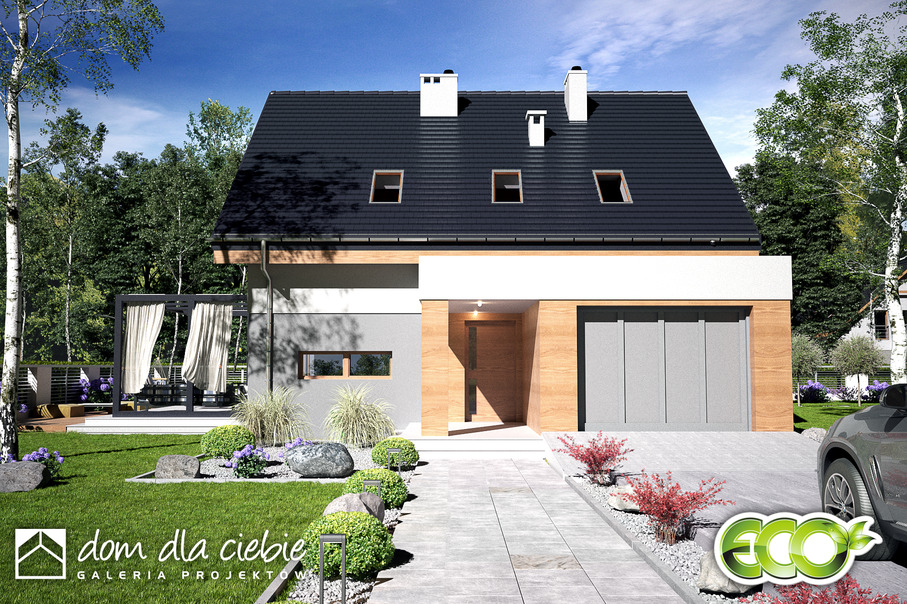 budowa domu Nowalia II z garażem 1-st. [A] - New-House