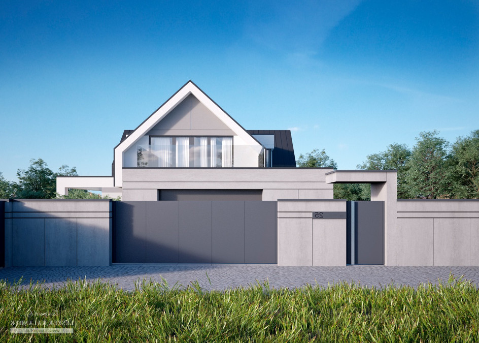 Budowa domu LK&1567 (odbicie lustrzane) z New-House