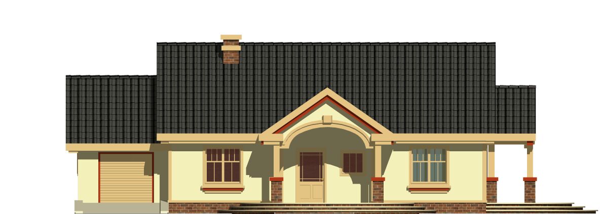 Czajka z garażem 1-st. [A] (odbicie lustrzane) - miniatura 2
