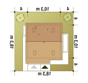 Nowinka VI z garażem 1-st. [A] (odbicie lustrzane) - miniatura 10