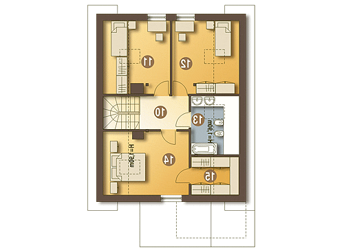 Greta styl z garażem 1-st. [A] (odbicie lustrzane) - miniatura 9