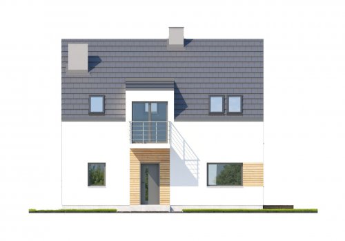 budowa domu Eco 08 (Odbicie lustrzane) - New-House