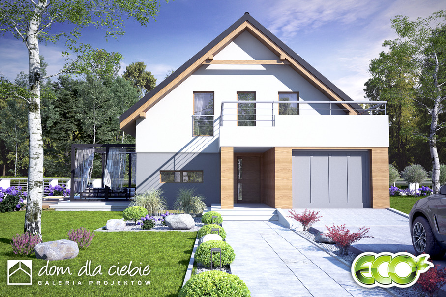 budowa domu Nowalia z garażem 1-st. [A] - New-House