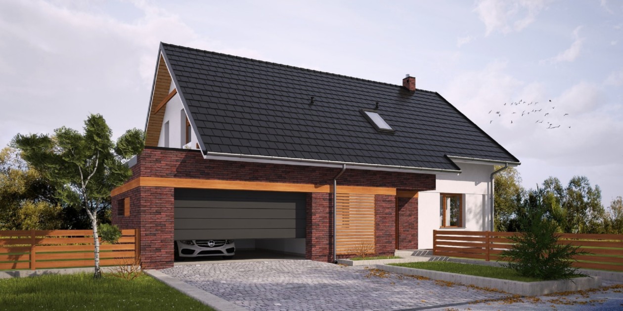 budowa domu Silentis I G1 (Odbicie lustrzane) - New-House