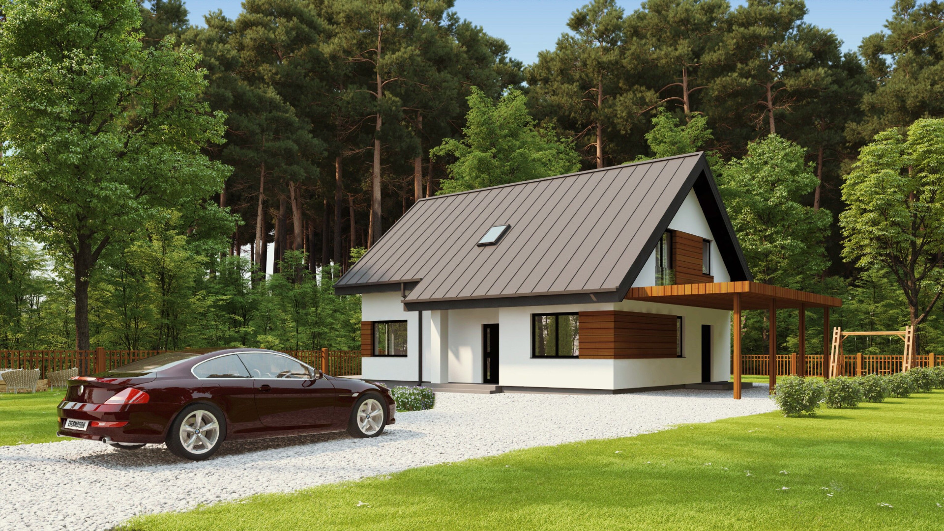 Budowa domu uA17v2 (odbicie lustrzane) z New-House