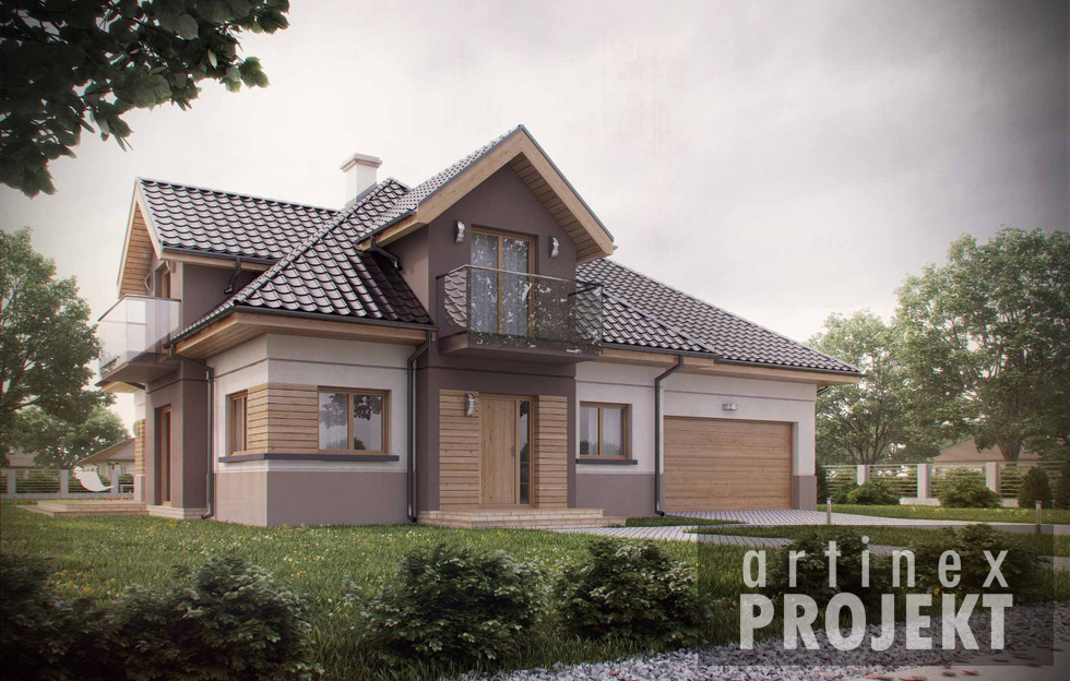 budowa domu- D211 (odbicie lustrzane)- New-House