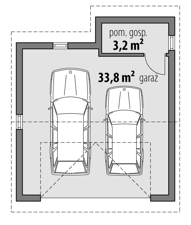 Garaż G4 (odbicie lustrzane) - miniatura 4