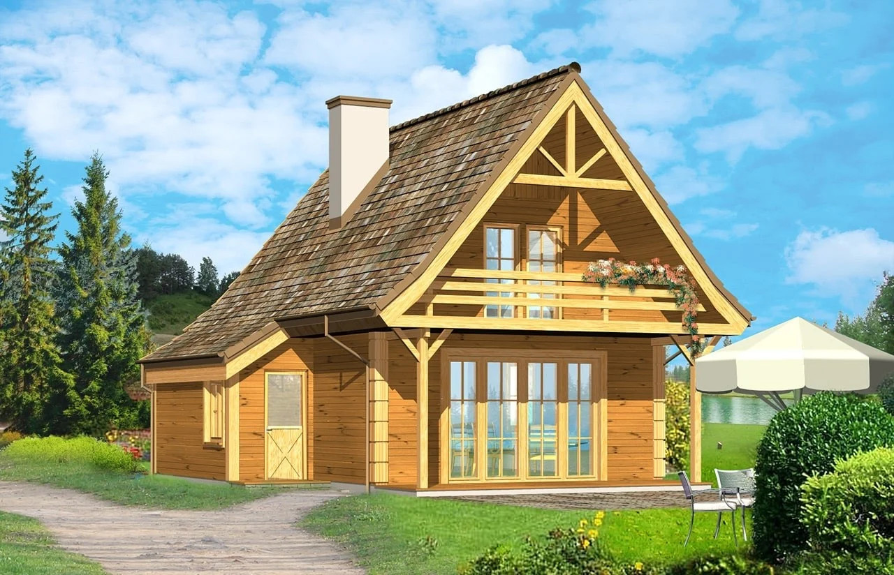 budowa domu - Chatka drewniana - New-House