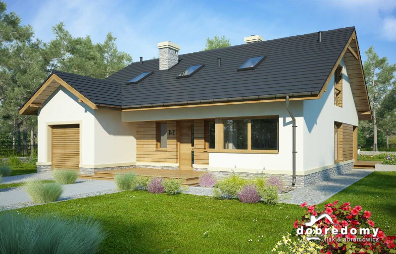 budowa domu Letycja II odbicie lustrzane - New-House