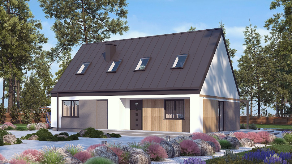 Budowa domu uA11v3 (odbicie lustrzane) z New-House
