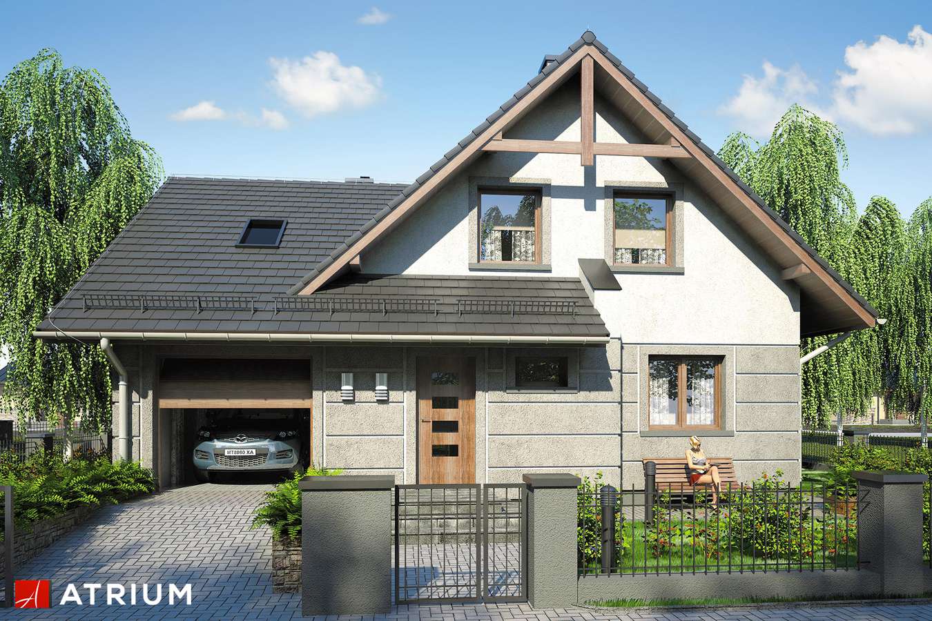 budowa domu Onyks odbicie lustrzane - New-House