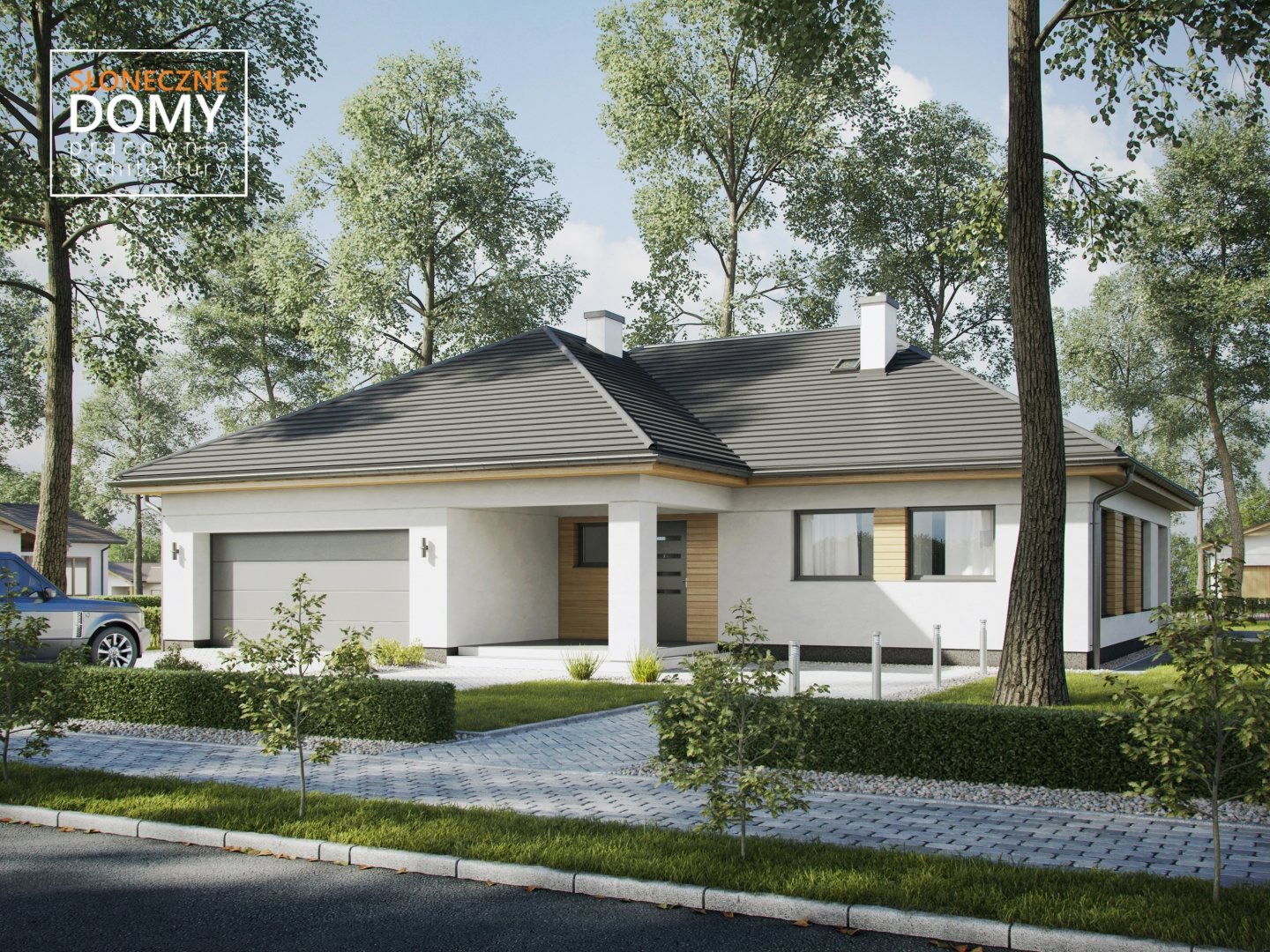 budowa domu - Trentino B (odbicie lustrzane) - New-House