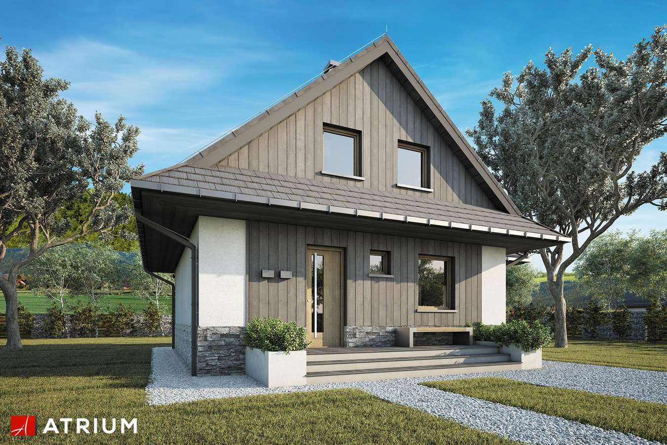 budowa domu Malinowa Chata New (odbicie lustrzane) - New-House