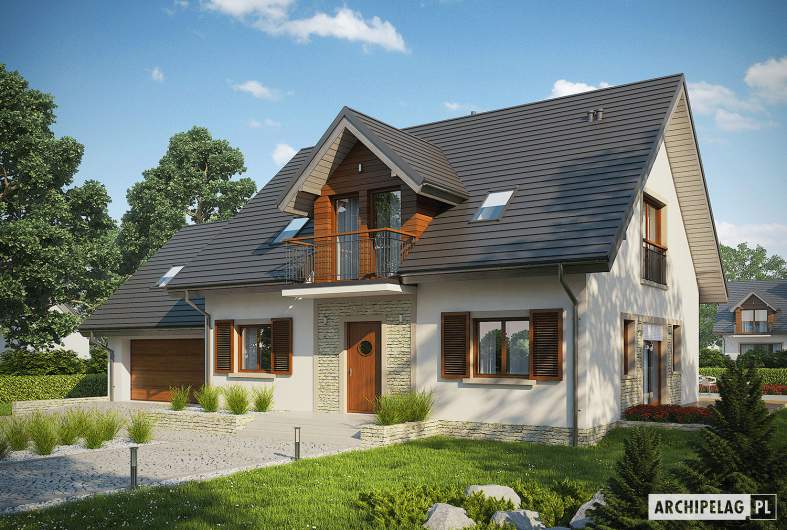 budowa domu Amaranta G2 MULTI-COMFORT (odbicie lustrzane) - New-House