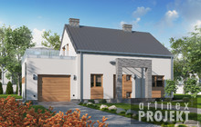 Budowa domu - D101A - Tobiasz A (odbicie lustrzane) - New-House