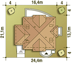 Dzierlatka V z garażem 1-st. [A] (odbicie lustrzane) - miniatura 10